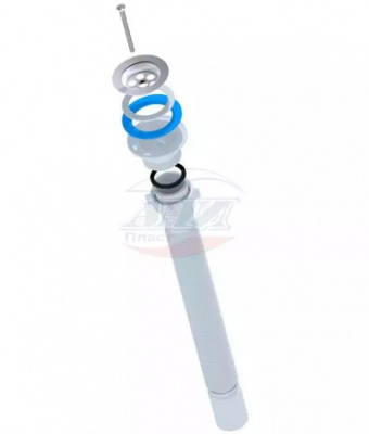 Сифон гофрированный удлинённый 1½"x40 мм (525-1355 мм)