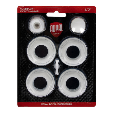 Универсальный монтажный комплект ROYAL THERMO для радиатора 1"x1/2"