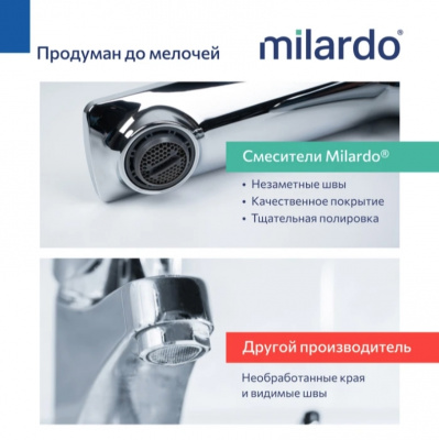 Смеситель для умывальника milardo "Poli" POLSB00M01, ABS-пластик