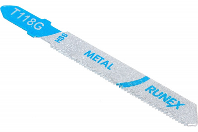 Пилка для электролобзика RUNEX T118G HSS, 75x50 мм, 32 з/д (по тонкому металлу)