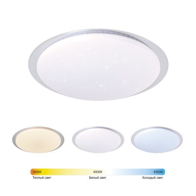 Светильник LED IN HOME COMFORT GALAXY, 75 Вт, 3000-6500 К, 560х85 мм, 6000 лм, с пультом ДУ
