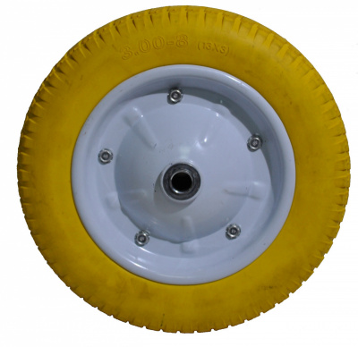 Колесо PU 3,25/3.00-8 D350х16 мм, полиуретан