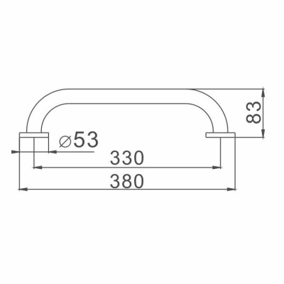 Поручень для ванны D-lin D202101 (38 см)