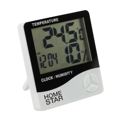 Термометр электронный HOMESTAR HS-0108, датчик влажности, часы