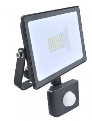 Прожектор LED КОСМОС, 20 Вт, с поворотным датчиком движения, 6500 К, IP65