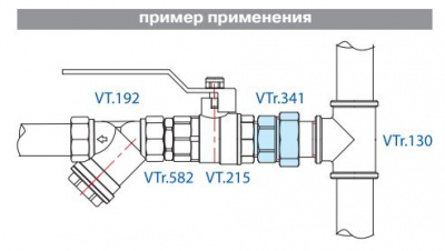 Американка прямая 3/4", латунная, Valtec
