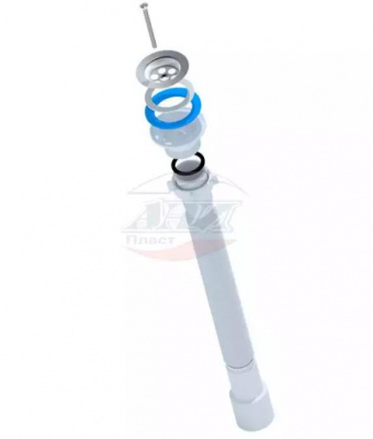 Сифон гофрированный удлинённый 1½"x40/50 мм (571-1401 мм)