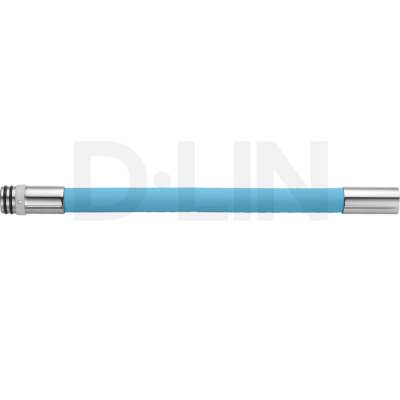 Гусак (излив) кухонный D-lin D65710-6 гибкий, в синем силиконе