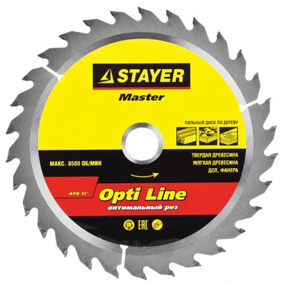 Диск пильный Stayer Master "OPTI-Line" по дереву 200х32х36Т