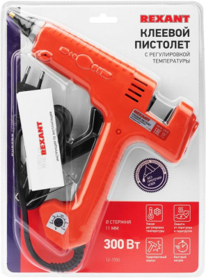 Пистолет клеевой REXANT "EXPERT", Ø стержня 11 мм, 300 Вт