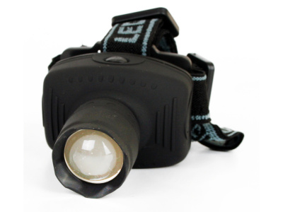 Фонарь налобный ULTRAFLESH LED5354 (зум, 1LED, 3хААА)