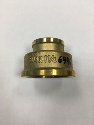 Муфта переходная 3/4" x 1¼", латунная