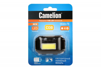 Фонарь Camelion LED 5355 COB 1Вт (налобный, 1LED, 3xAAA)