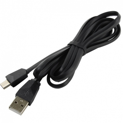 Шнур USB 2.0 - Type C, 1,2 м, чёрный