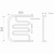 Полотенцесушитель MIXLINE "SIMPLE" PM2, 500x500 мм, нерж., 1", полки, без монтажного комплекта