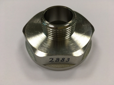 Переходник 1" н. x 2" в., латунный