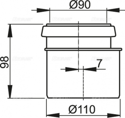 Переходник AlcaPLAST DN90/110