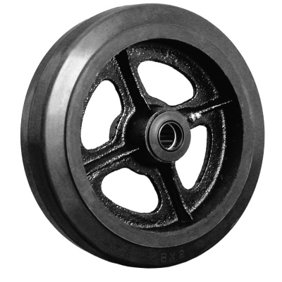 Колесо без кронштейна, обрезиненное D85/250, до 300 кг