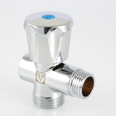 Кран для стиральной машины VALTEC, 1/2"н x 3/4"н x 1/2"в (вентиль)