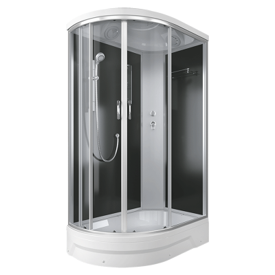 Душевая кабина ERLIT ER351226R-C2-RUS (120х80х226 см) средний поддон, чёрные стенки