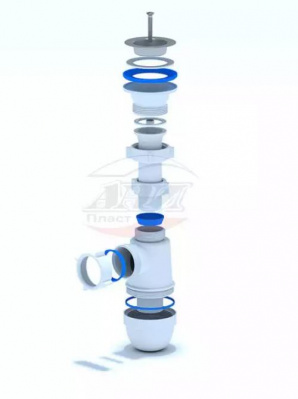 Сифон 1½"x40 мм