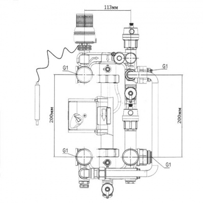 Смесительный узел "LESÖ" JH-1033