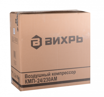 Компрессор ВИХРЬ КМП-24/230АМ, 1600 Вт, 24 л, 230 л/мин, 8 бар, масляный