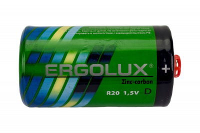 Элемент питания ERGOLUX, D, R20