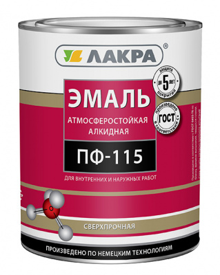 Эмаль Лакра ПФ-115 тёмно-зелёная 1 кг