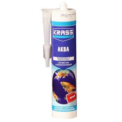 Герметик для аквариумов KRASS Aqua-Silicon, 300 мл., (прозрачный)
