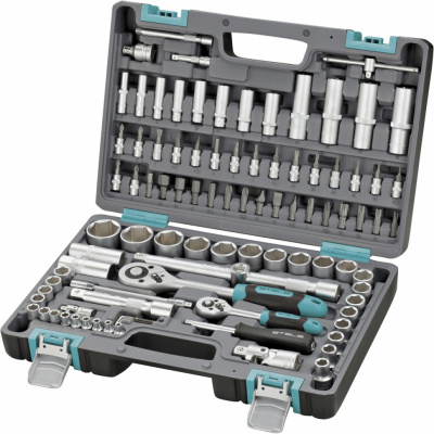 Набор инструментов STELS 1/4", 1/2", Cr-V, пластиковый кейс, 94 предмета