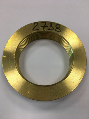 Контргайка 2", латунная