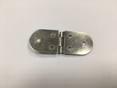Петля мебельная накладная, 80x30 мм, цинк