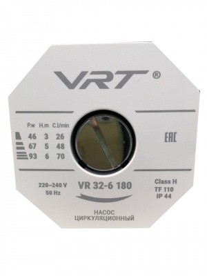 Насос циркуляционный VRT VR 32-6 180 (гайки в комплекте)