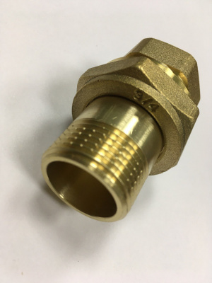 Американка прямая 3/4" внутренняя/наружная резьбы, латунная, ViEiR