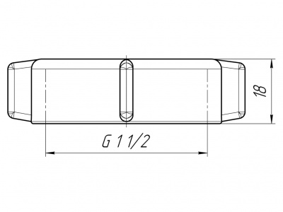 Гайка накидная 1½" Ø40 мм