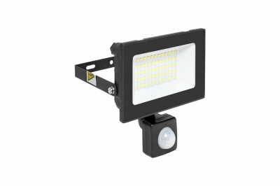 Прожектор LED EKF СДО-3004Д, 50 Вт, 6500 К, 4000 лм, с инфракрасным датчиком движения, IP54