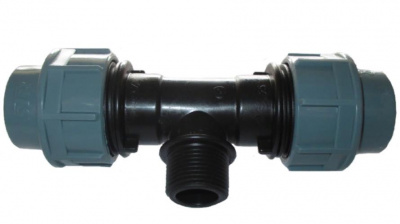 Тройник ПНД 32 х 3/4"х 32 наружная резьба