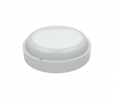 Светильник LED GAUSS ЖКХ, круг, с микроволновым сенсором, 12 Вт, 6500 К, IP65, 160х53 мм, 126411312-S