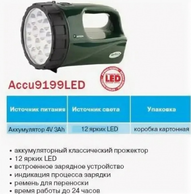 Фонарь КОСМОС LED Ас9199