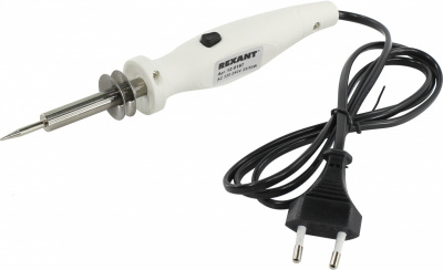 Паяльник-выжигатель REXANT ZD-725B, 50 Вт, 220 В, жало конусное, лужёная медь, 450°С, 21 насадка